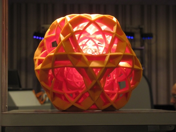 3D Systems 3D-printed globe at RAPID 2012