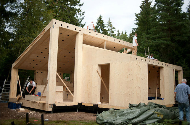 Facit Homes housing under construction.