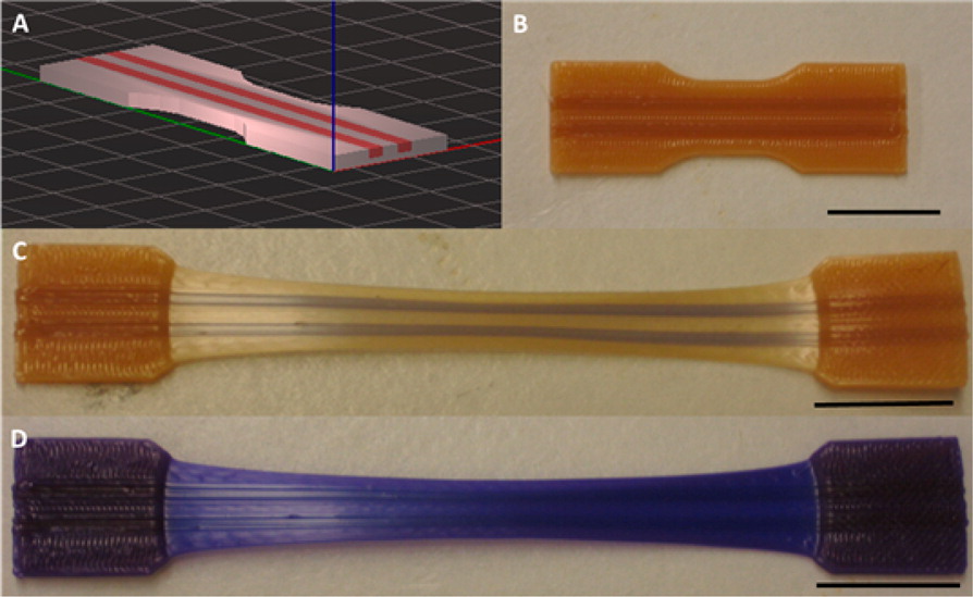The before and after results show how the color of the plastic changes with stress. Courtesy of the University of Washington.