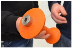 The punch tool was partially constructed using Stratasys' Fortus system. Courtesy of Stratasys.