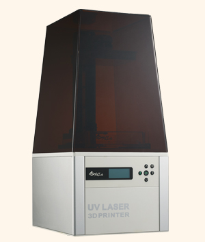 The newest system from XYZ Printing offers inexpensive SLA desktop printing. Courtesy of XYZ Printing. 