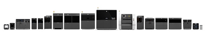 3DS' Current range of AM systems. Courtesy of 3DS.