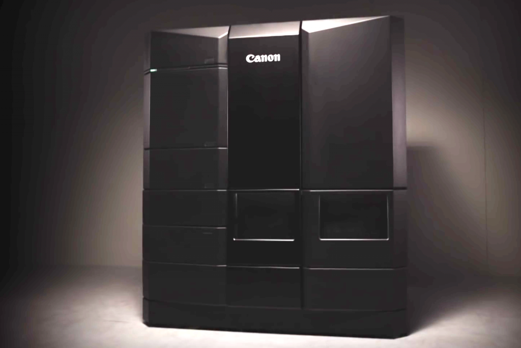Concept art for Canon's 3D printer, which is still in development. Courtesy of Canon.