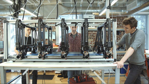 The multiple-nozzle printing system proposed by Autodesk with its Project Escher (image courtesy of Autodesk).