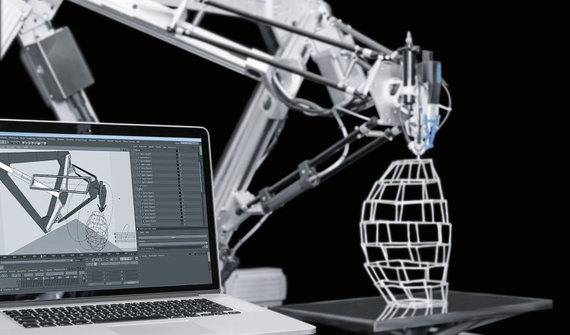 The 3D Cocooner offers true freeform fabrication with its novel approach to AM. Courtesy of Festo.