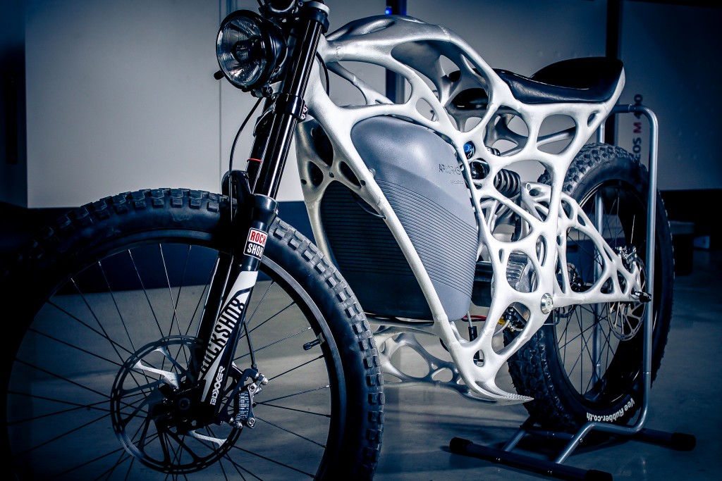Light Rider's 3D printed frame weighs a mere 13 lbs. Courtesy of APWorks.