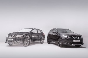 nissan-qashai-3d-pen-sculpture