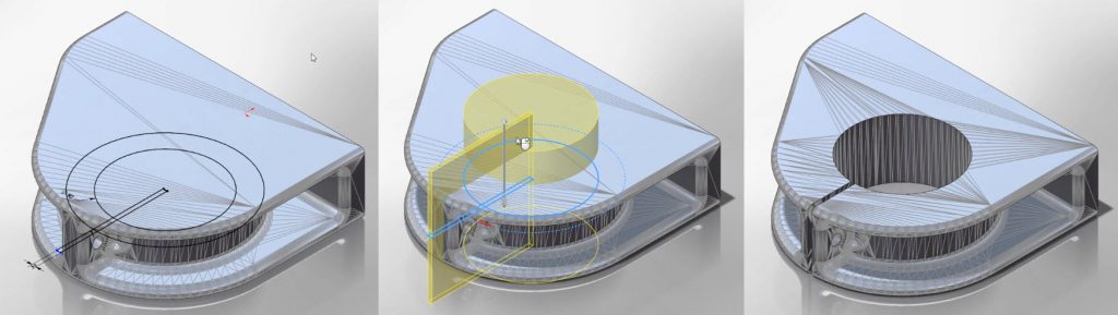 In SOLIDWORKS 2018, users can work directly with imported mesh files, turning mesh data into surfaces. (Image courtesy Dassault Systemès SOLIDWORKS)