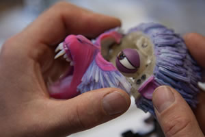 Stratasys PolyJet is being used by award-winning stop-motion animators at LAIKA to ensure naturalistic facial animation for its puppets. Image courtesy of Stratasys.