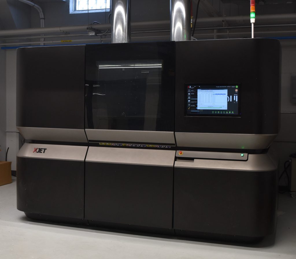 XJet Carmel 1400 system, newly installed at the Youngstown Business Incubator in Youngstown Ohio. The system uses a proprietary process called NanoParticle Jetting to 3D print in ceramics and metals. (Image courtesy Youngstown Business Incubator)