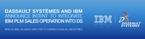 Dassault Systemes' Web banner announcing its intent to purchase IBM's global PLM sales force.