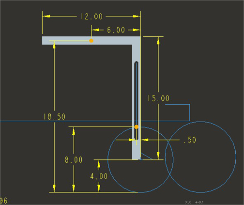 Diagram of the Blue Twilight robot's kicking mechanism.