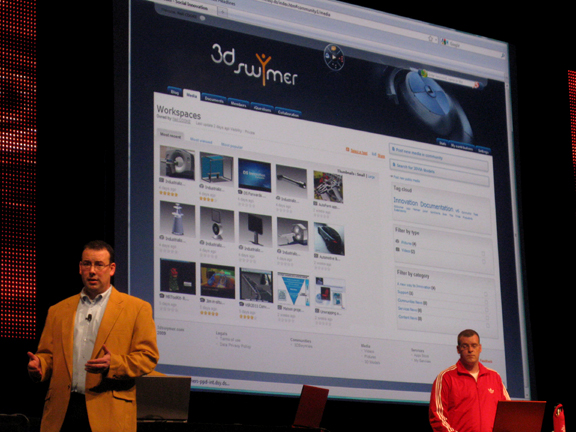 SolidWorks 2010 012 A sneak peak of 3dswymer, a socioprofessional networking portal.