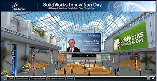20100406SWInnovate1 SolidWorks hosts Innovation Day, a virtual conference, featuring cofounder Jon Hirschtick as one of the keynote speakers.