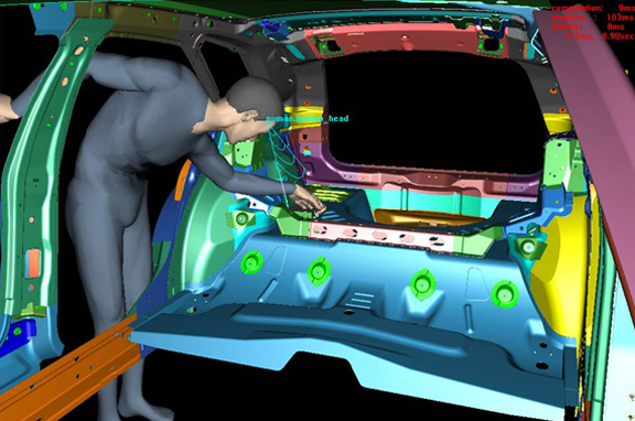 Bob Tilove, GM's technical fellow, discusses his visions for the use of digital human models to simulate workflows and assembly environments.