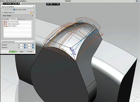 NX7 with Alias-style freeform sculpting. 