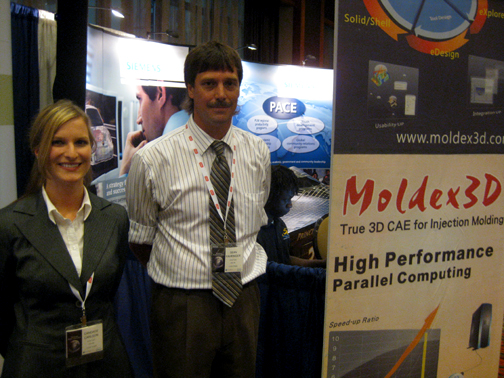 20100706Moldex3d Sean Fehringer, technical engineer from CoreTech, disusses multicore computing's benefits for CAE at Siemens PLM Connection 2010.