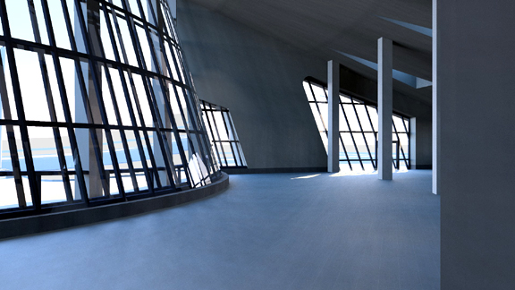 An interior rendering produced remotely in Autodesk Project Neon.