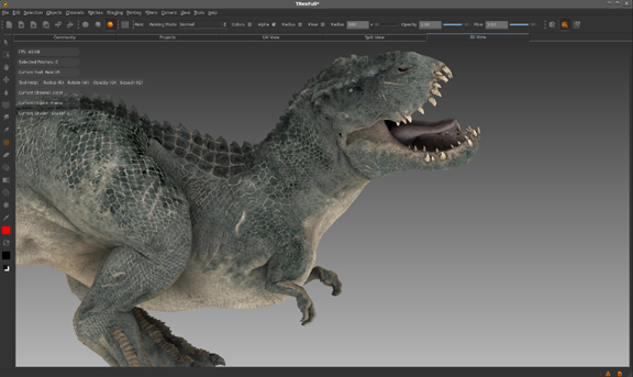 20100804nvidia3 Mari, a skin texture-painting program from The Foundry, expected to benefit from the increase horsepower in new NVIDIA Quadro cards.