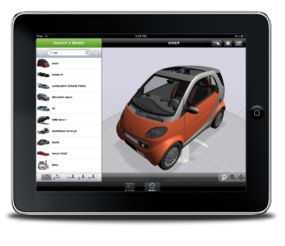 20100913fig2 Dassault Systemes released 3DVIA Mobile HD for iPad.