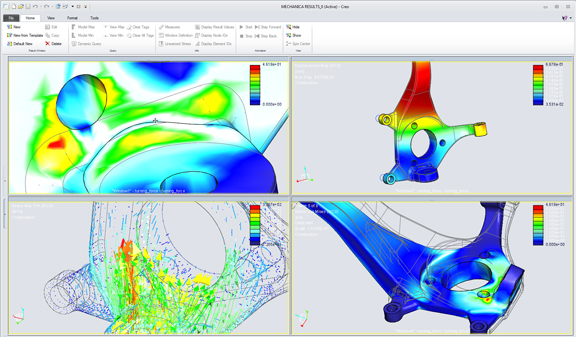 Creo app window for simulation and analysis.