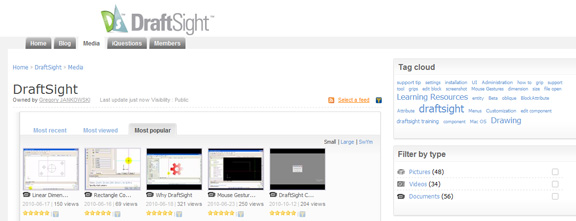 20101117draftsight DraftSight community, hosted on DS's 3D SwYm, is an example of what you can do with social innovation.