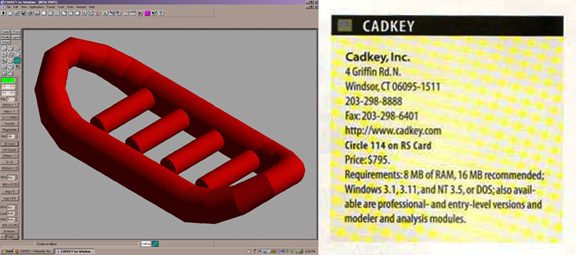 The original image that ran in the article from 1995, along with the system spec box published in the article (note the RAM requirements). 