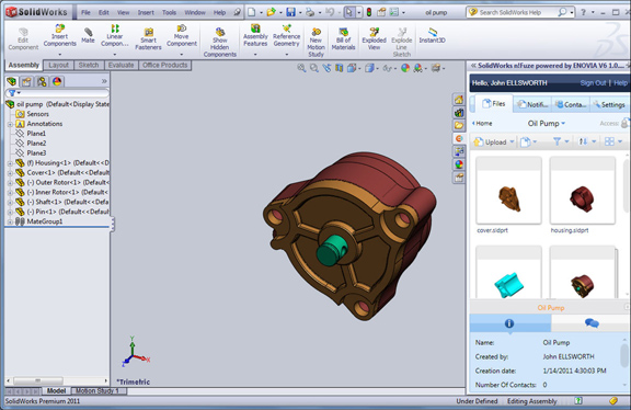     n!Fuze, a web-enabled SolidWorks product data management platform.