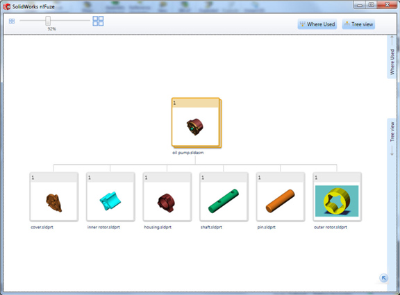     n!Fuze, a web-enabled SolidWorks product data management platform.