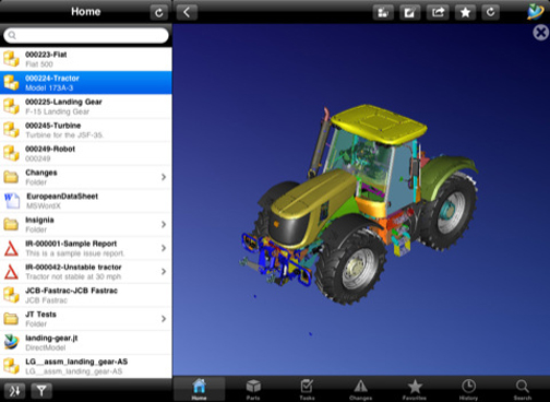 20110407teamcentermobile1 A screenshot of Teamcenter Mobility, now available for iPad.