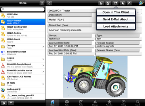 20110407teamcentermobile2 Teamcenter Mobility promises easy access to PLM data from mobile devices.