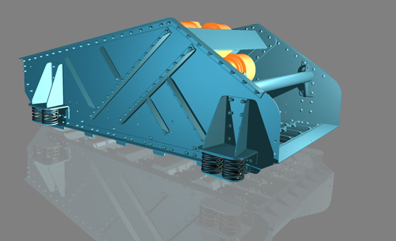 20110428BalzerPacFig1 A de-watering screen from Balzer Pacific, designed in Autodesk Inventor.