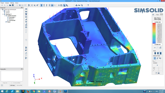 With no need for mesh generation, SIMSOLID lets you run analysis straight on detailed geometry without simplifying it.