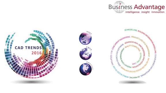 Business Advantage, a B2B market research firm, released the Global CAD Trends 2016 report. (Image courtesy of Business Advantage)
