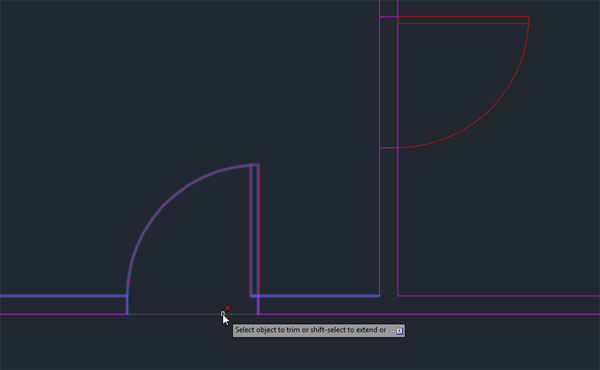 When editing objects using commands such as trim and extend, you now see the results of operations before completing the command.