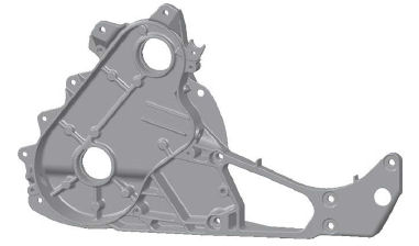 This new design removes several joint structure and fasteners, creating a single part chain case.