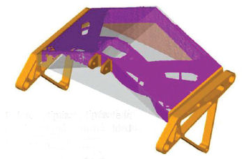 Before optimization, the rear crank was made with welded steel components.