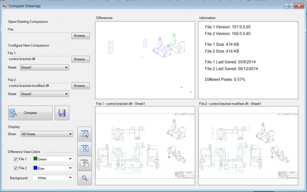 Visually identify differences between drawing revisions, cutting development time and costs.