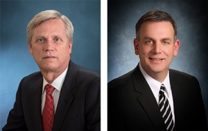 Chuck Grindstaff (left) will become executive chairman of Siemens PLM Software, as Tony Hemmelgarn becomes president and CEO on October 1.
