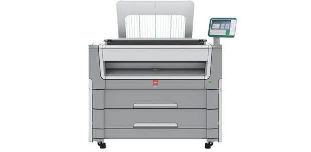 The Océ PlotWave 550 large-format monochrome printing system is designed to handle the technical document workflows of large engineering workgroups efficiently and securely. Image courtesy of Canon Solutions America.