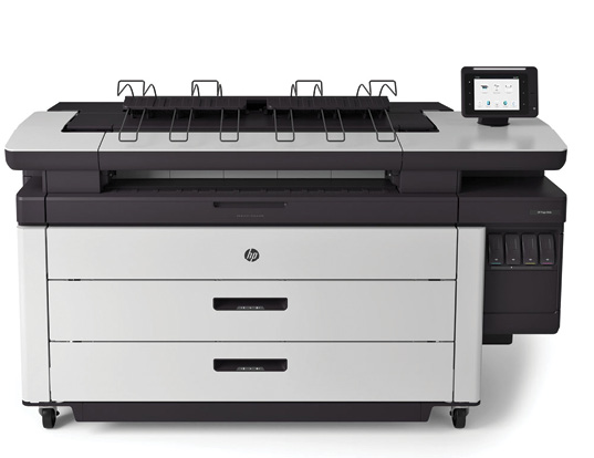 The HP PageWideXL 4000 allows shops produce eight D/A1-size prints per minute, helping teams increase on-the-job productivity. Image courtesy of HP. 