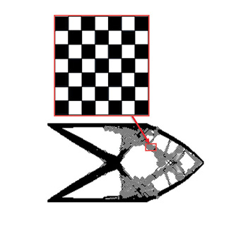 Fig. 9: Typical checkerboarding result..