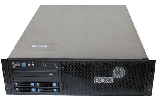 The BOXX U3 rackmount ProVDI 8401R-V. Photos by David Cohn.