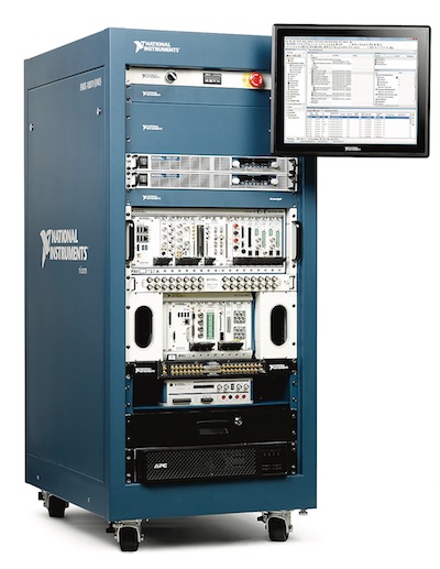 NI says that standardization of key test system infrastructure and safety components can lower costs and shorten time to market. Shown here is a 24U ATE Core Configuration. Image courtesy of National Instruments.