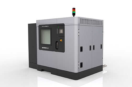 The Stratasys Aircraft Interiors Certification Solution for 3D printing aircraft interior parts that meet aviation certification requirements features a new configuration of the Fortus 900mc Production 3D Printer with specialized hardware and software to deliver highly repeatable mechanical properties. Image courtesy of Stratasys Ltd.