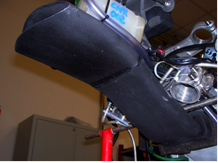 Inlet duct mounted on the bike