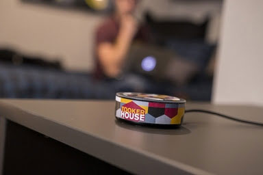 As part of the voice technology project, students moving into Tooker House, a new living, learning and working center for engineers, will have a new Amazon Echo Dot and become part of a voice-enabled, learning-enhanced residential community on a university campus.