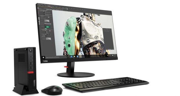 The emergence of mini and tiny workstations, like the Lenovo P320 Tiny shown here, blurs the line between what is a desktop workstation and a mobile workstation. Image courtesy of Lenovo.