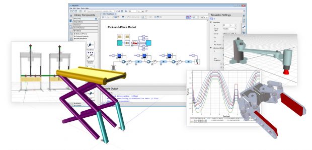 Maplesoft says that MapleSim 2017, the latest release of its advanced system-level modeling tool, provides new model development and analysis capabilities that make creating digital twins and other virtual prototypes easy. Image courtesy of Maplesoft.