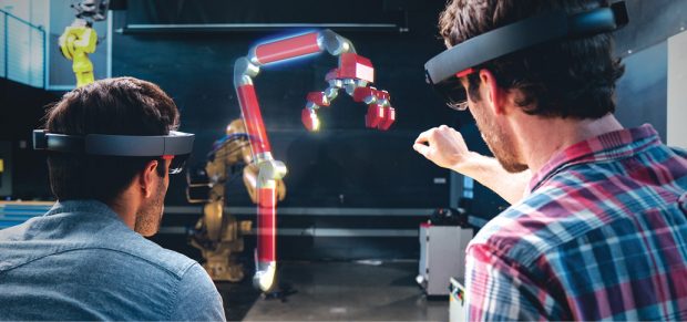 Because a robot starts as a CAD design and a software guidance system, robotics simulation, testing and training can take place in the virtual world first. Image courtesy of Autodesk.
